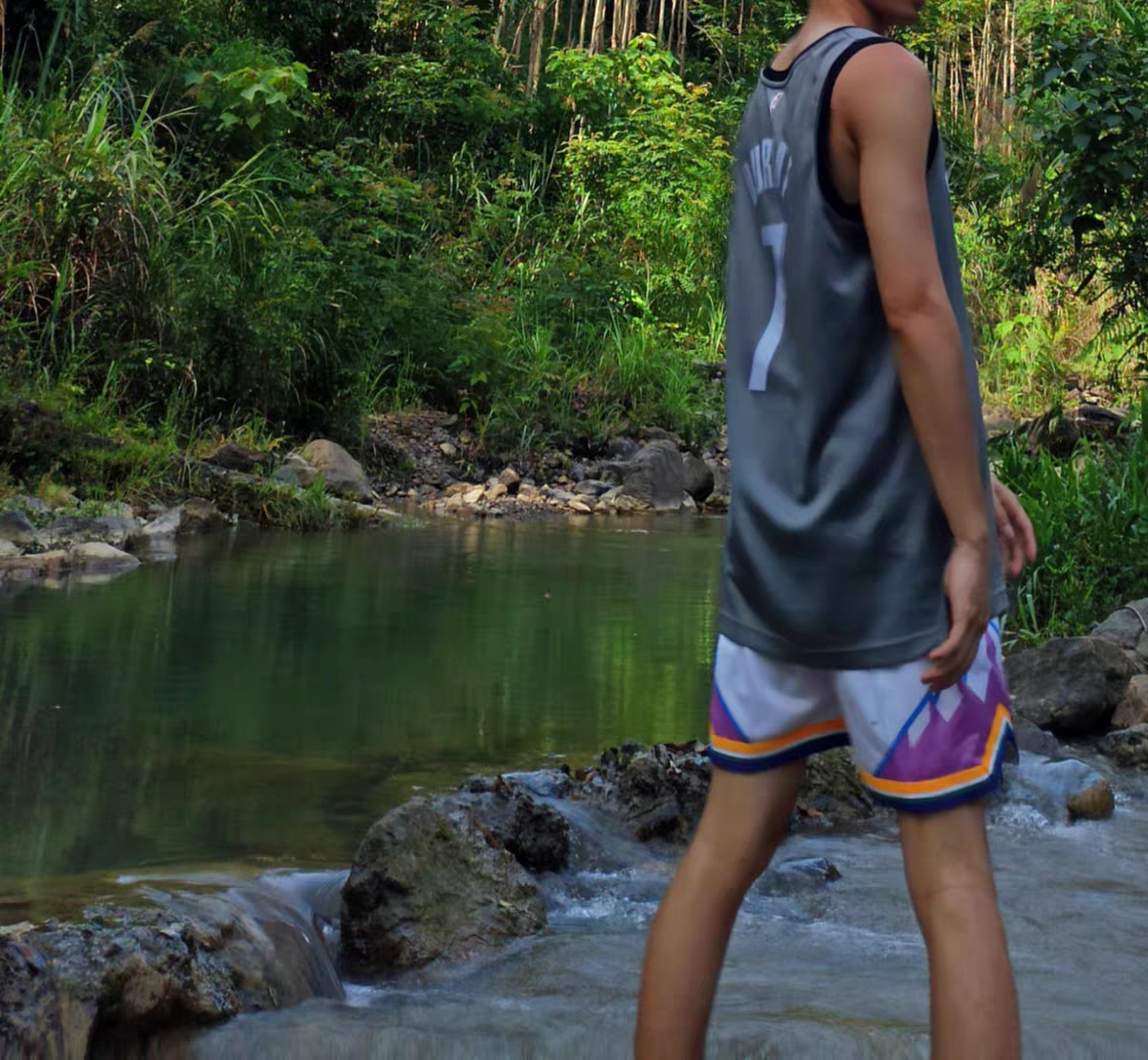 STNP透气篮球裤速干网眼美式双层拉链运动四分裤不过膝训练短裤