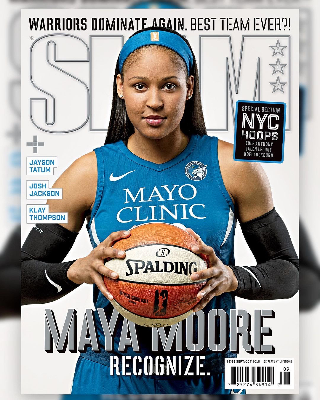 《SLAM》杂志30周年封面人物之Maya Moore