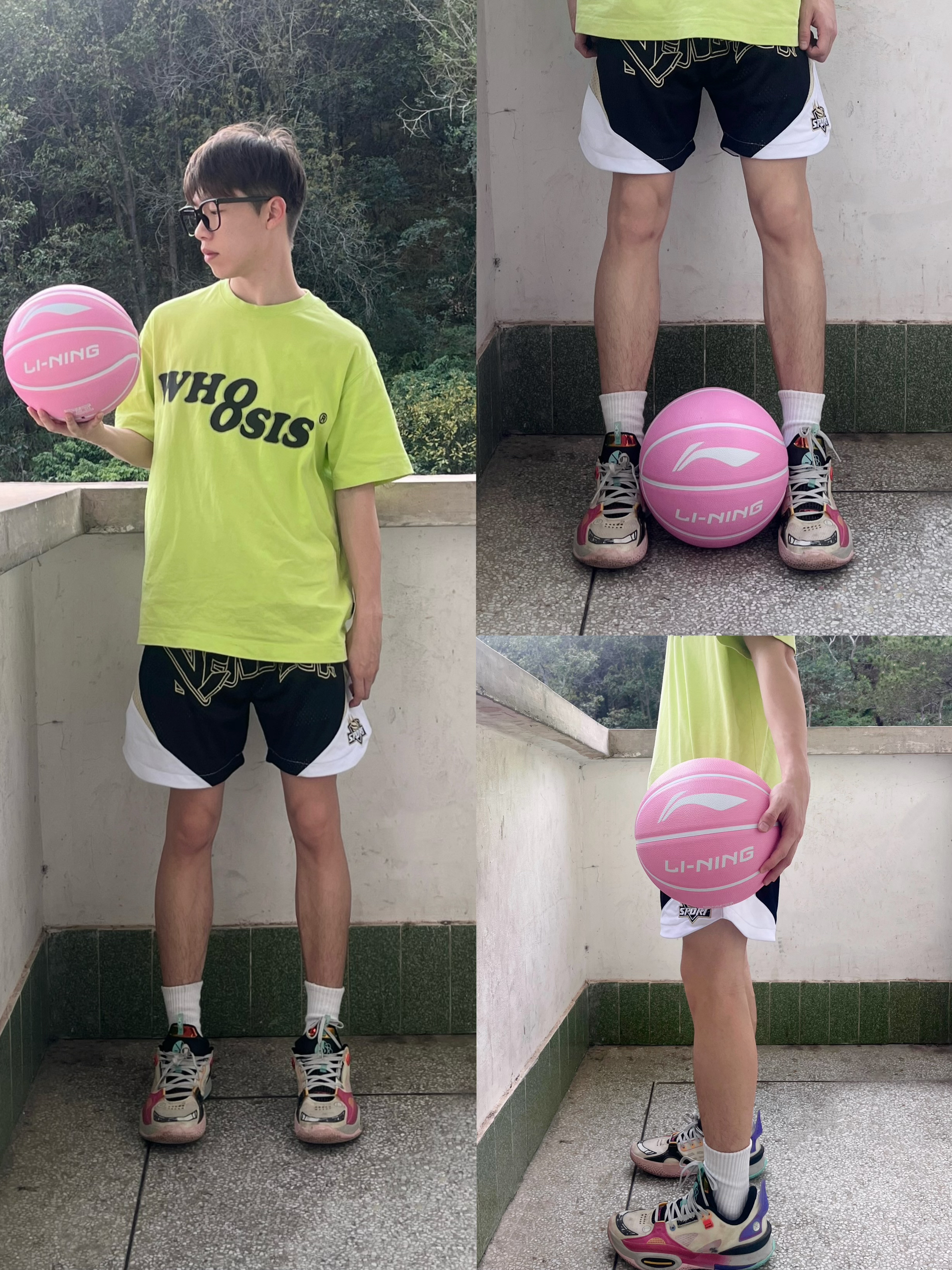 球场最亮眼的存在——粉色篮球🏀