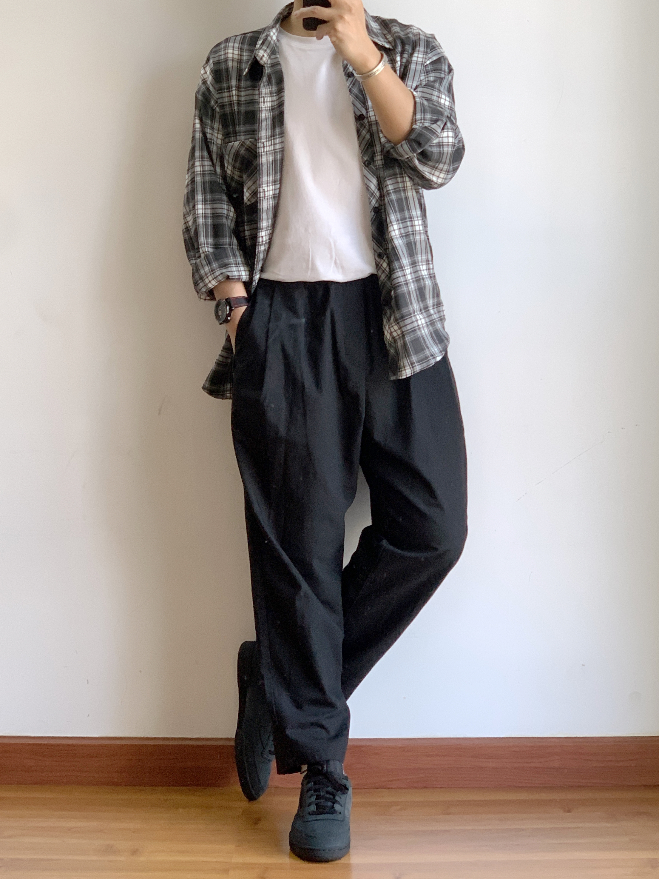 OOTD 今天穿程序员格子衬衫👨🏻‍💻