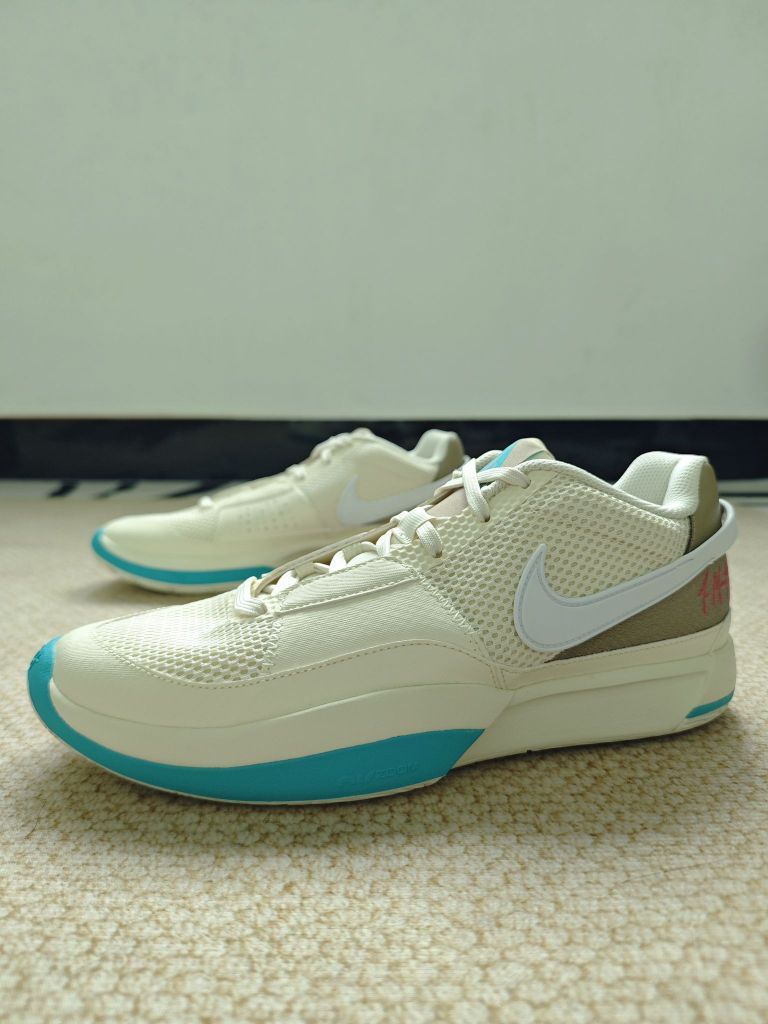 枪王Nike Ja 1 “EP” 莫兰特一代低帮 篮球鞋 黄蓝 开箱细节展示!