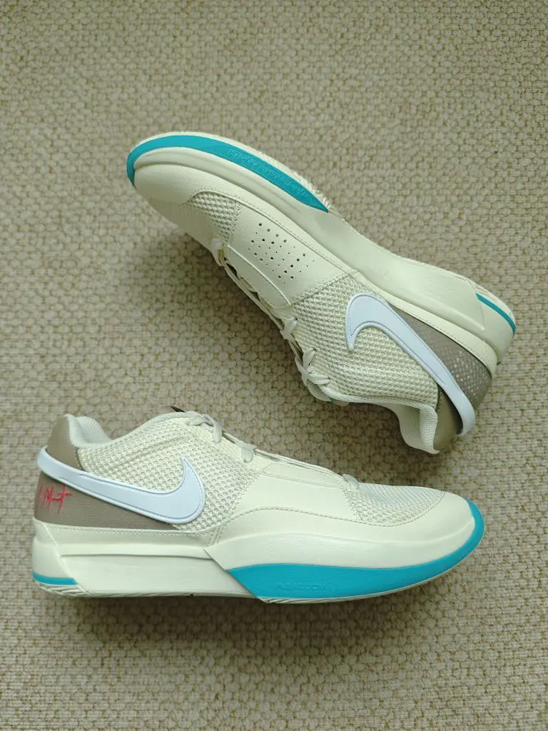 枪王Nike Ja 1 “EP” 莫兰特一代低帮 篮球鞋 黄蓝 开箱细节展示!