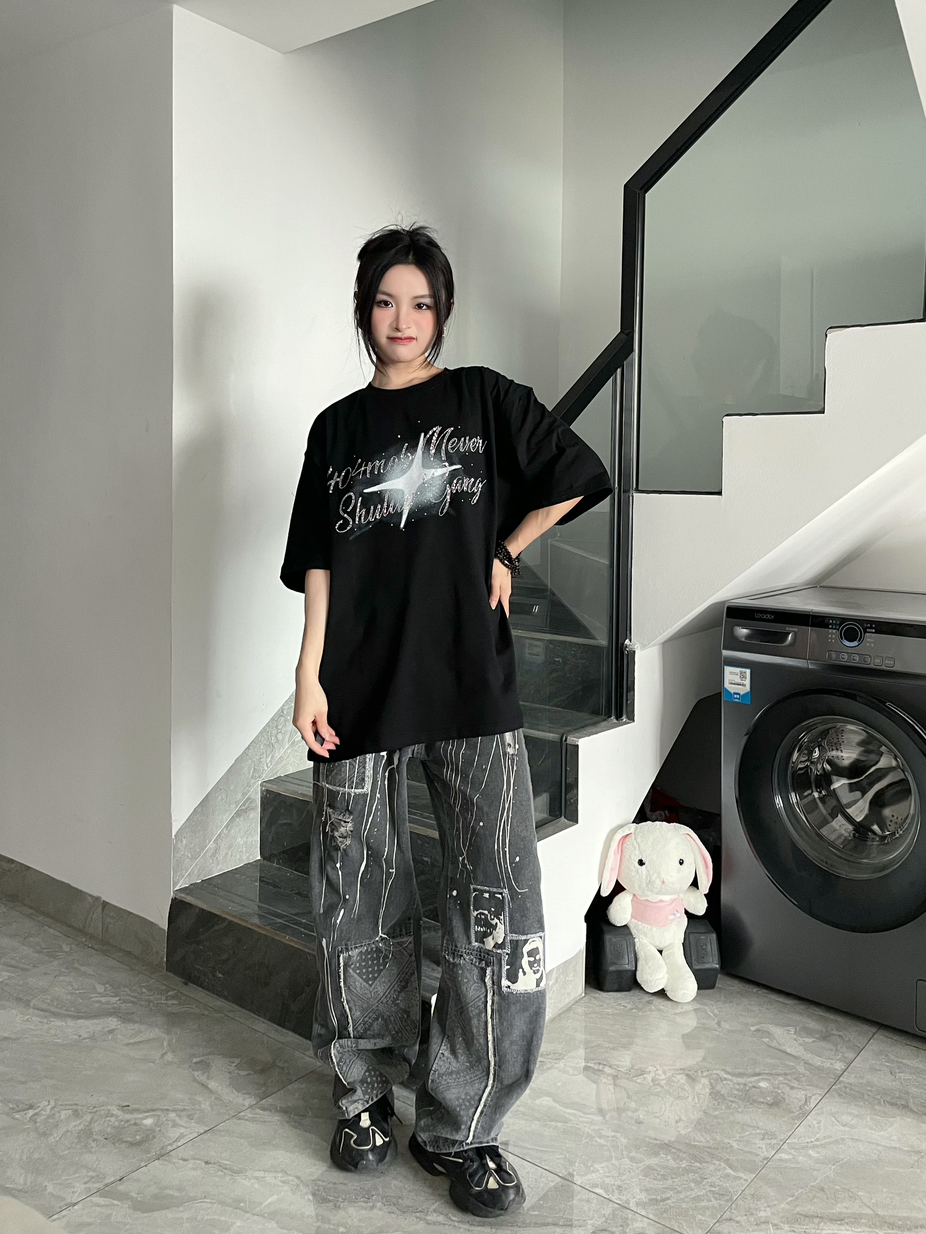 永远爱暗黑系🖤T恤这么搭谁穿谁好看！