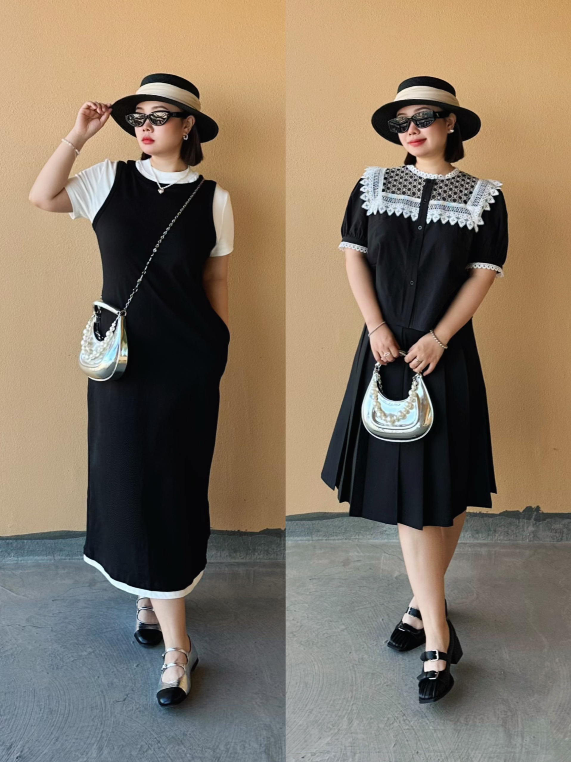 微胖ootd 显瘦小黑裙 优雅永不过时📓