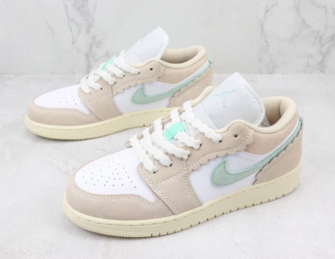 AJ1 Low GS 粉白花边——女生必入鞋款