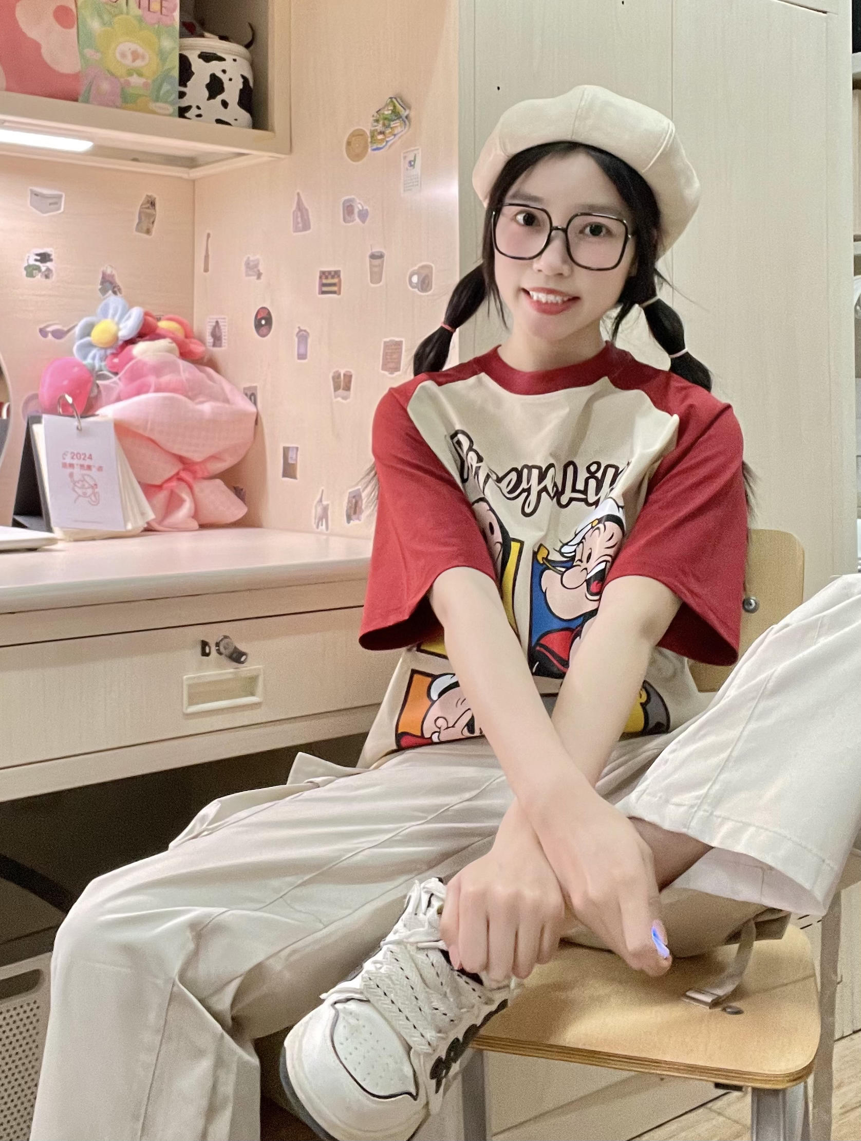 甜酷风夏日穿搭🎀这件短袖也太可爱啦