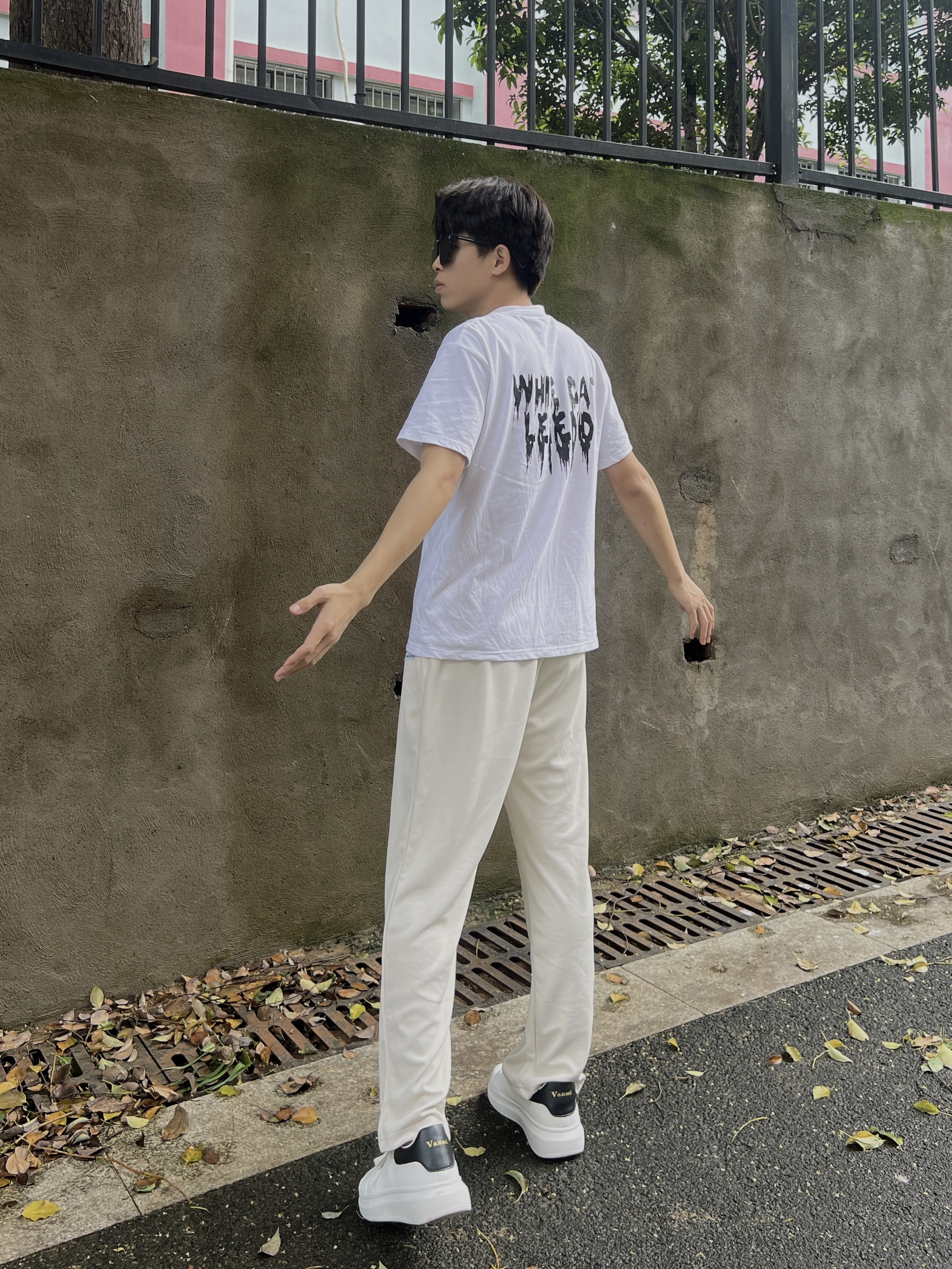 适合校园穿搭的涤纶直筒裤!