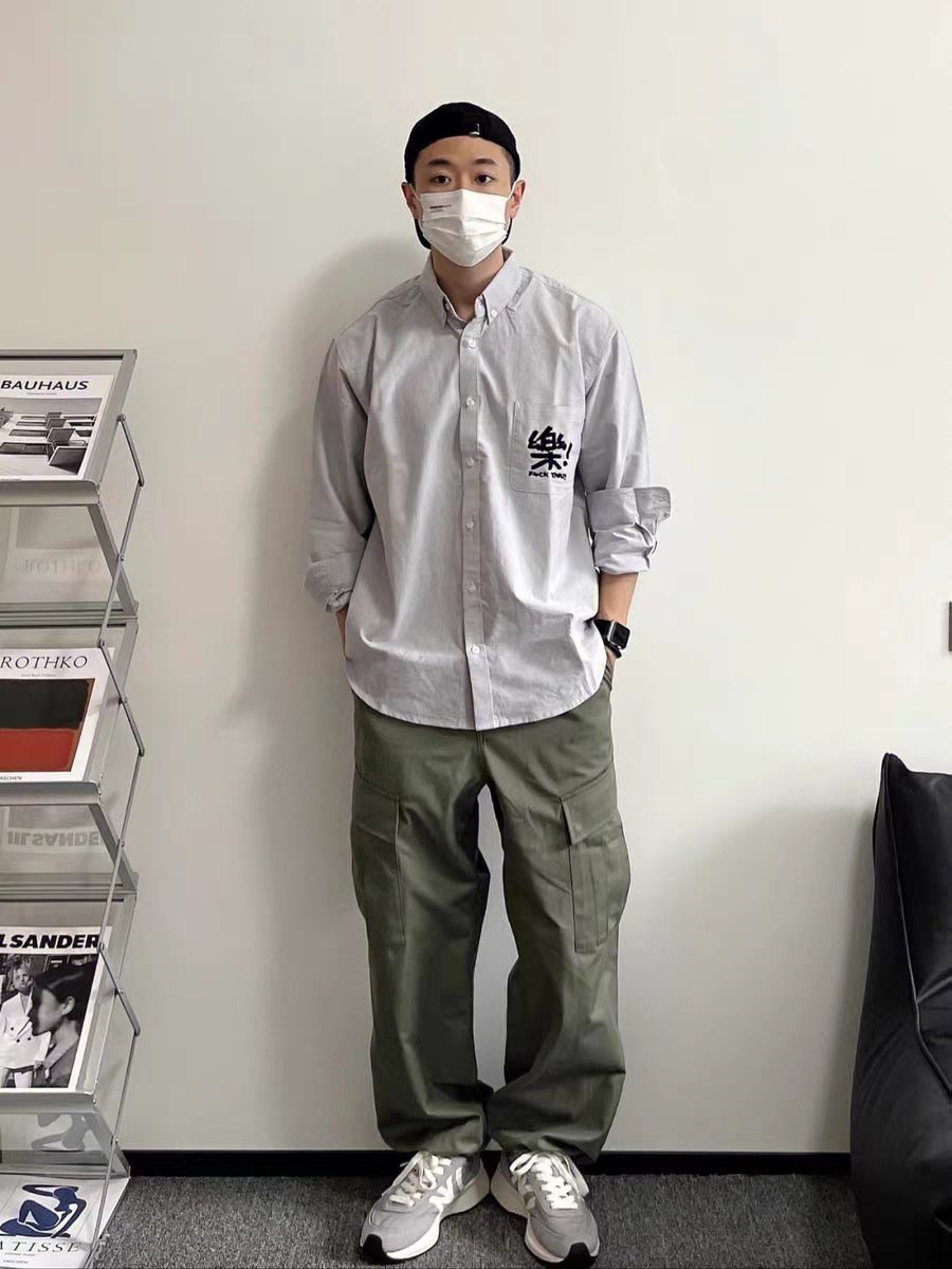 💥👖 超级加分的加厚阔腿直筒口袋工装裤来啦！