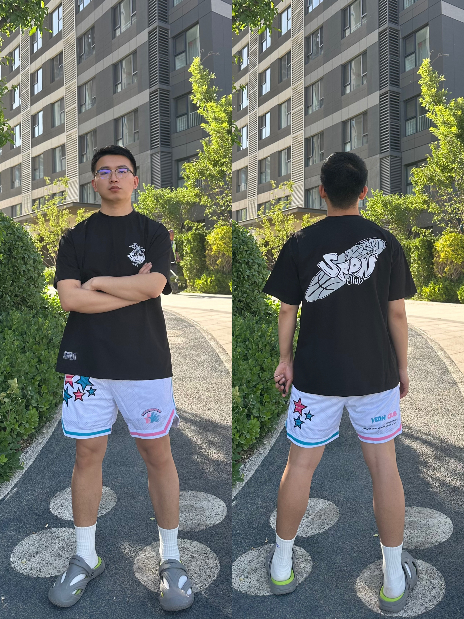 今天穿-黑白配