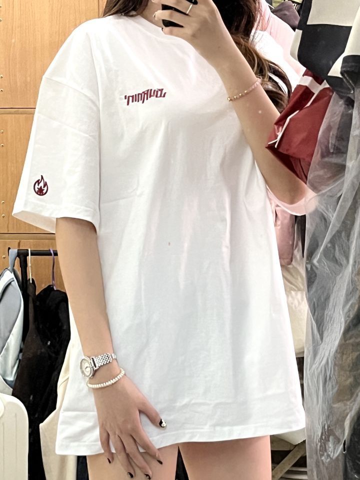 BURNIN 圆领短袖姐妹装穿搭分享