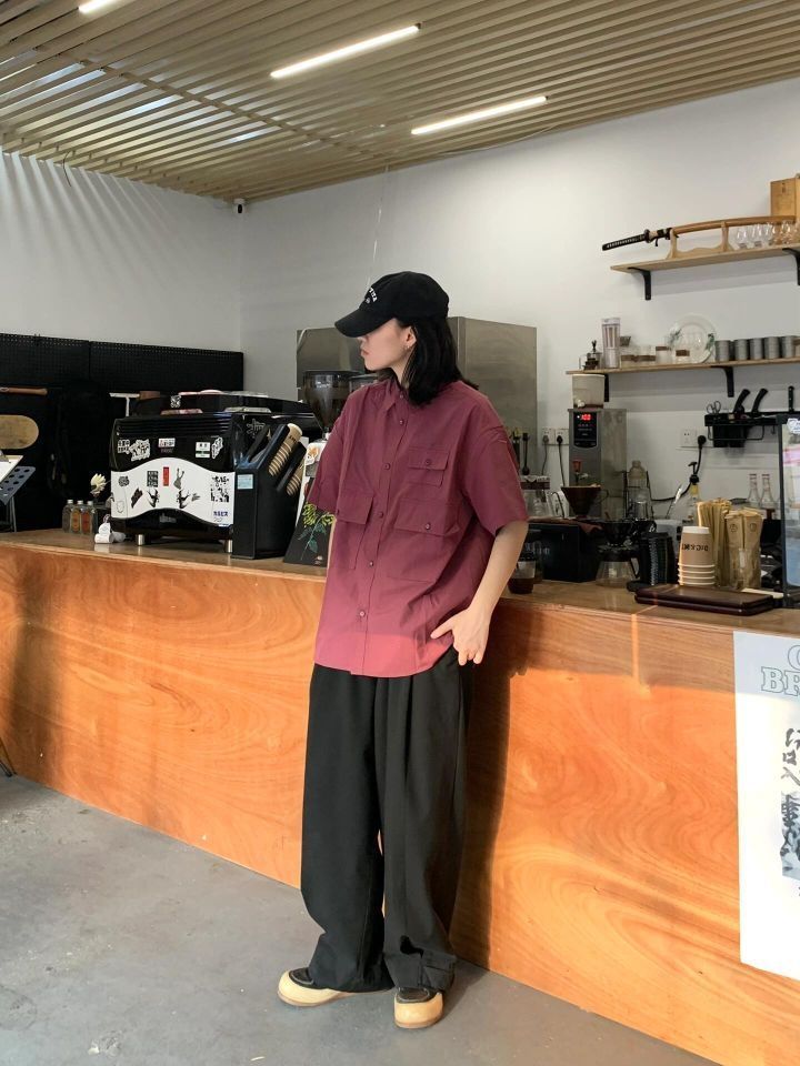 多口袋衬衫穿搭日常