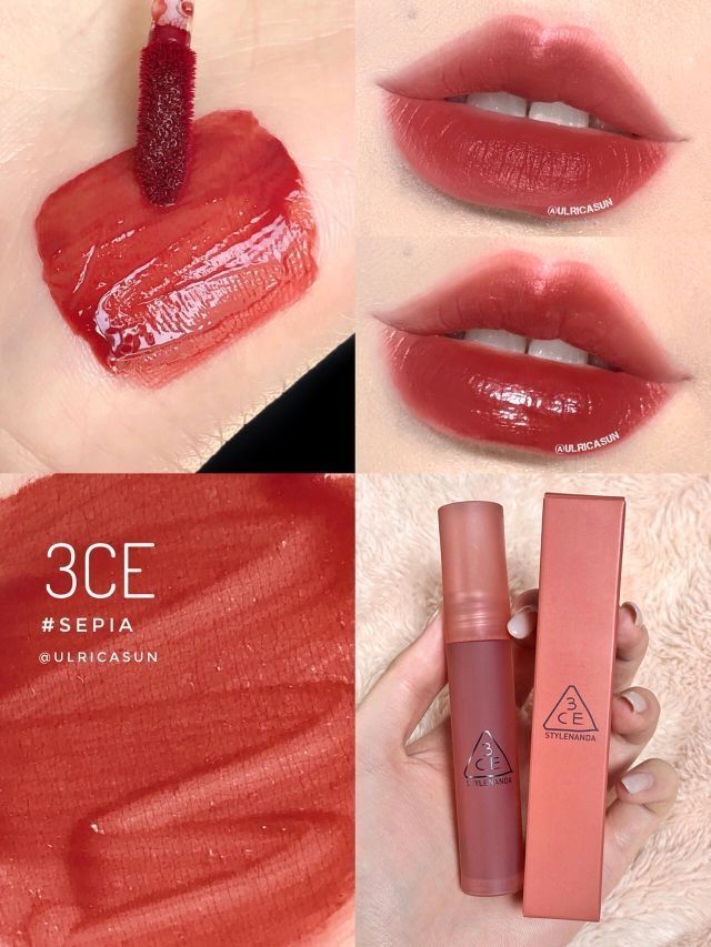 ✨新品速递3CE水雾唇釉SEPIA|冰镇山楂可乐