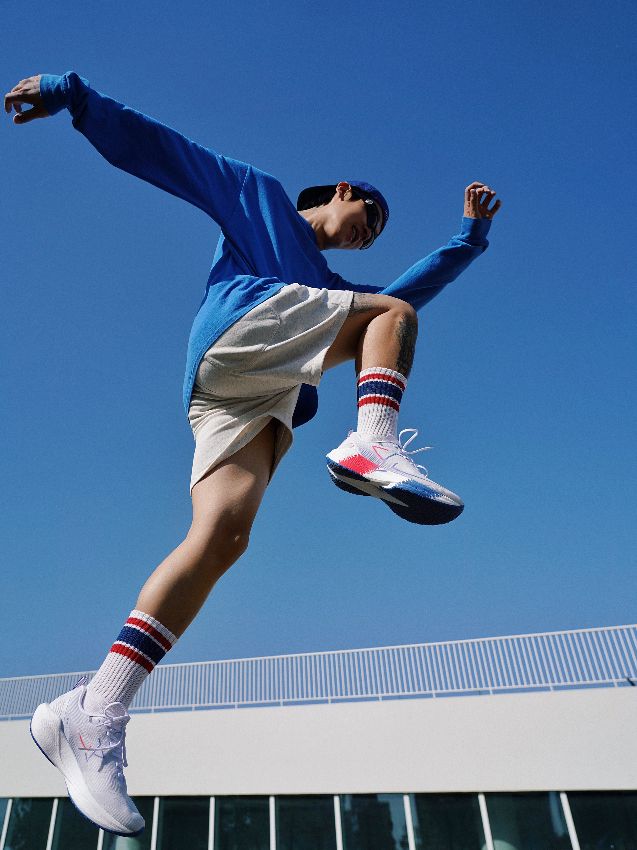 Ootd🇫🇷谁说运动与时尚不能兼得🔵⚪🔴