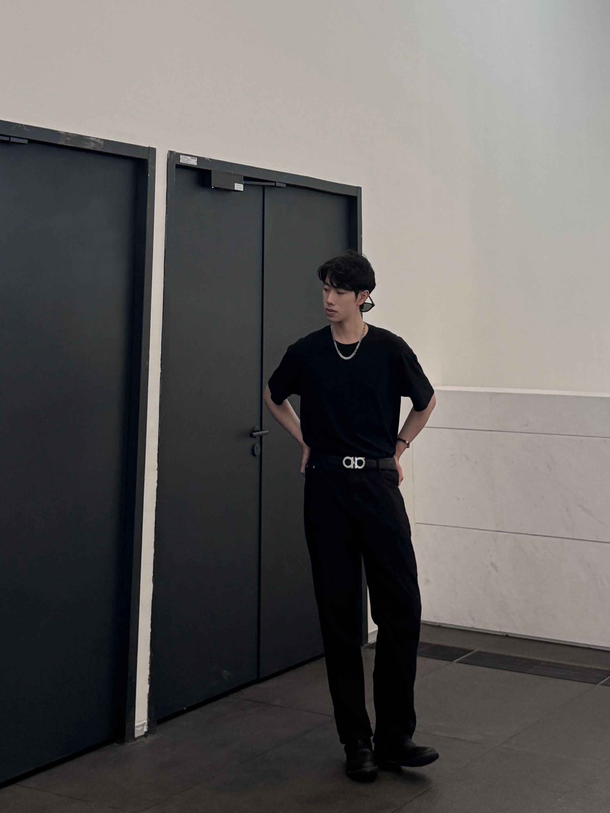 今日份儿All black看展穿搭🚩