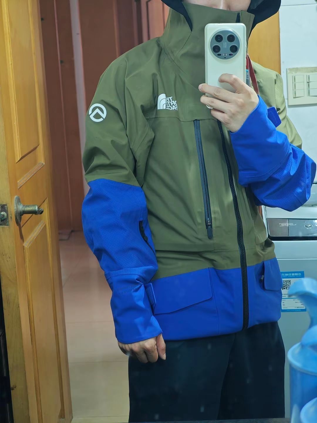 💫💥 TheNorthFace防水透气拉链拼接滑雪连帽冲锋衣🌟💫
