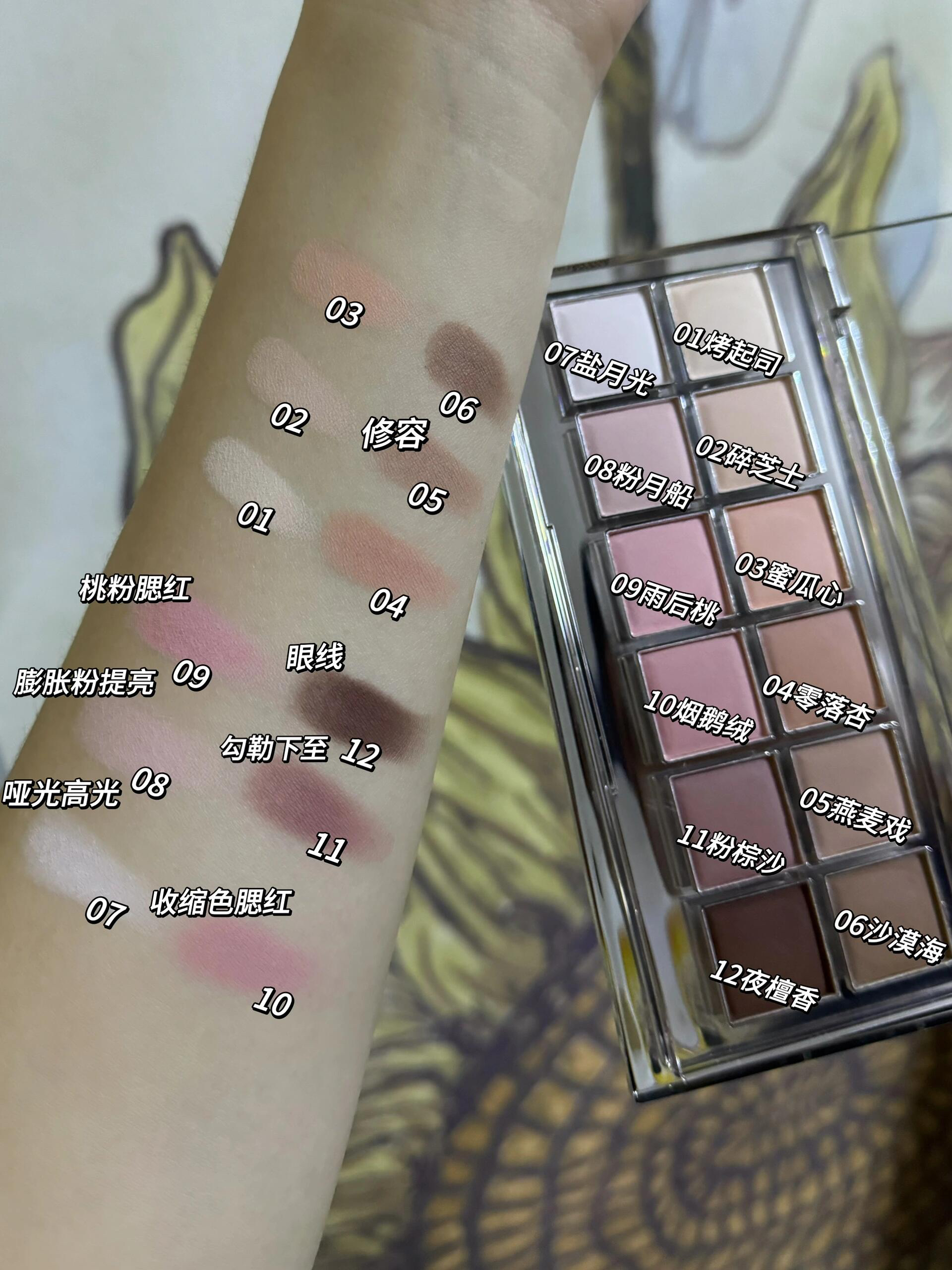 一盘眼影搞定全妆