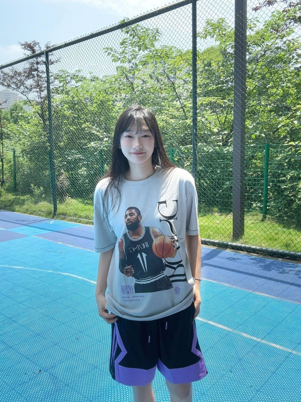 女孩子穿篮球🏀短裤也很帅！！！好显腿瘦！！