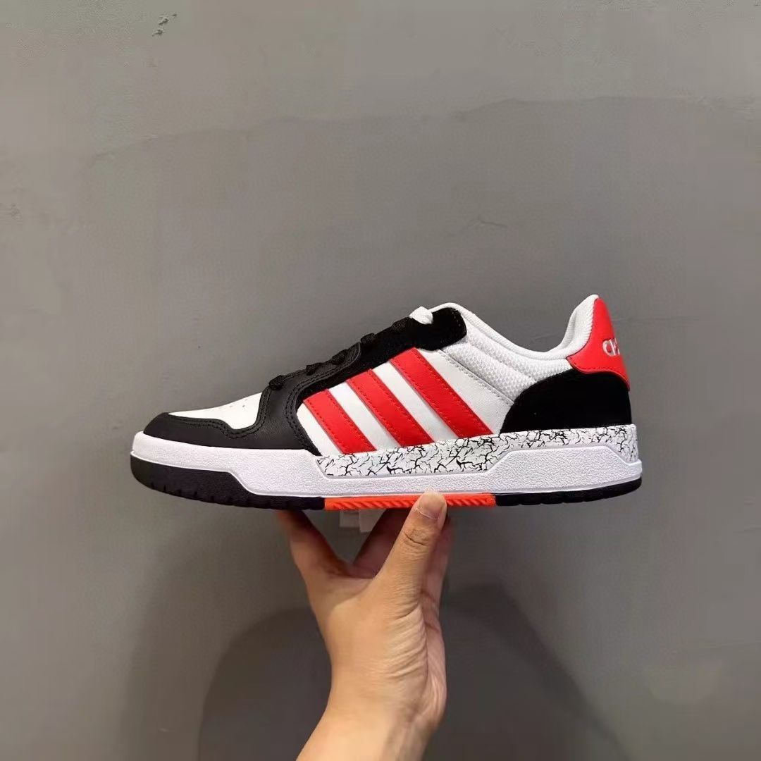 【活力四射】Adidas Neo Entrap 男款板鞋 白黑红 潮流新选择✌