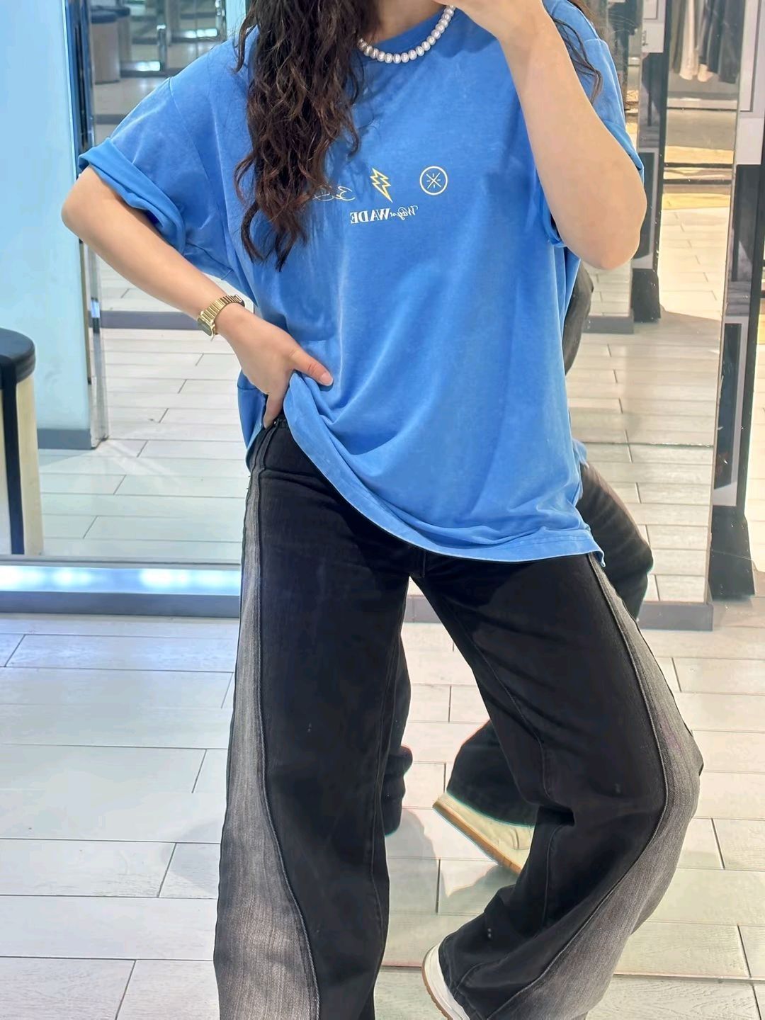 💥李宁韦德系列洗水速干冰感抗UV抗紫外线圆领落肩袖短袖T恤👕