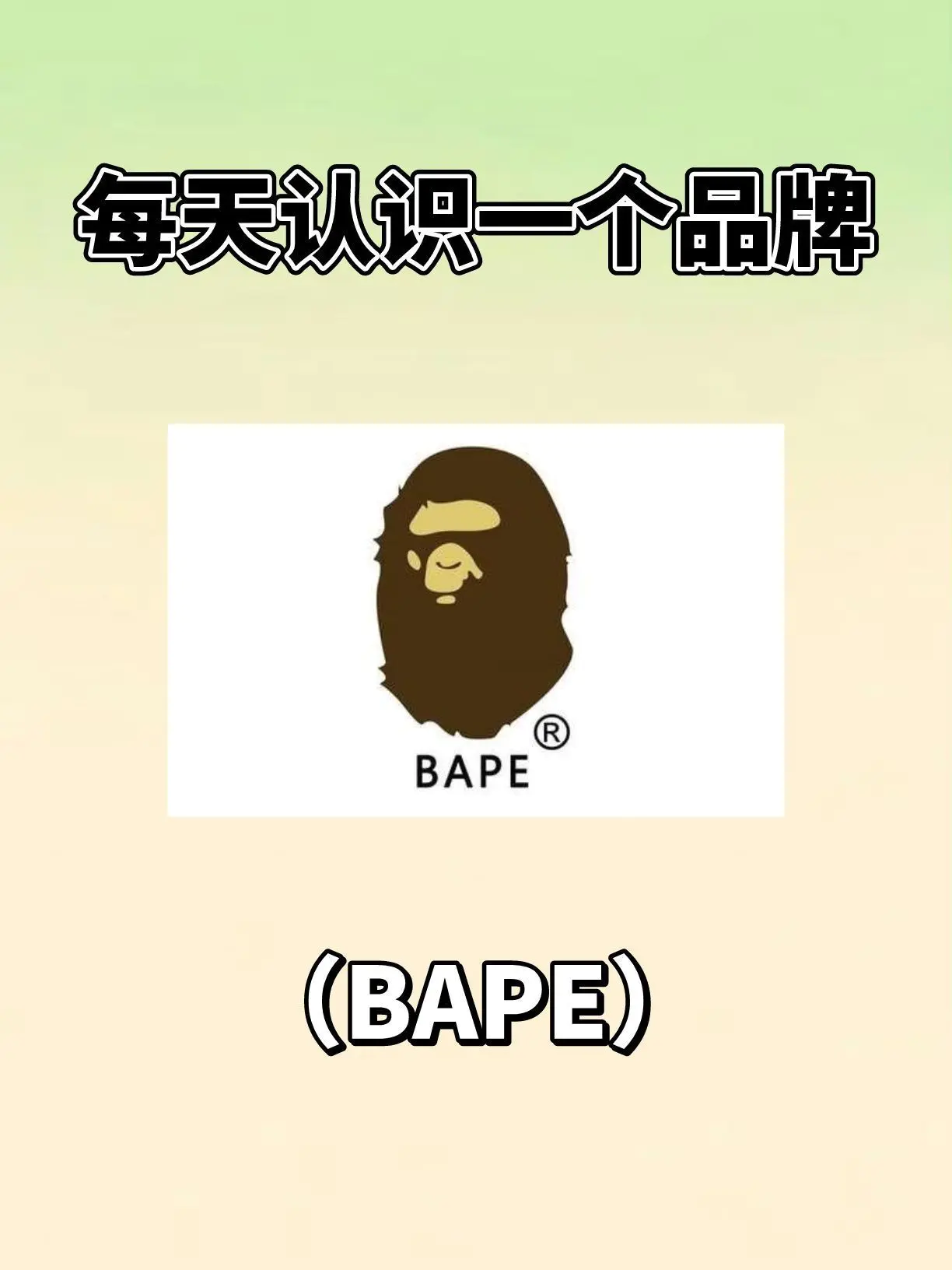 ✨每天认识一个品牌:BAPE