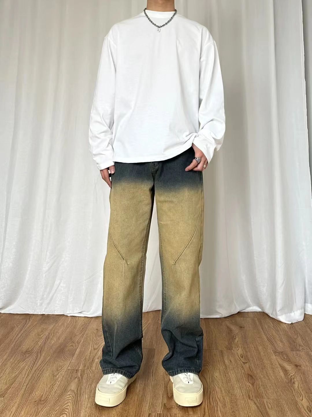 OOTD｜渐变牛仔裤很难不爱！