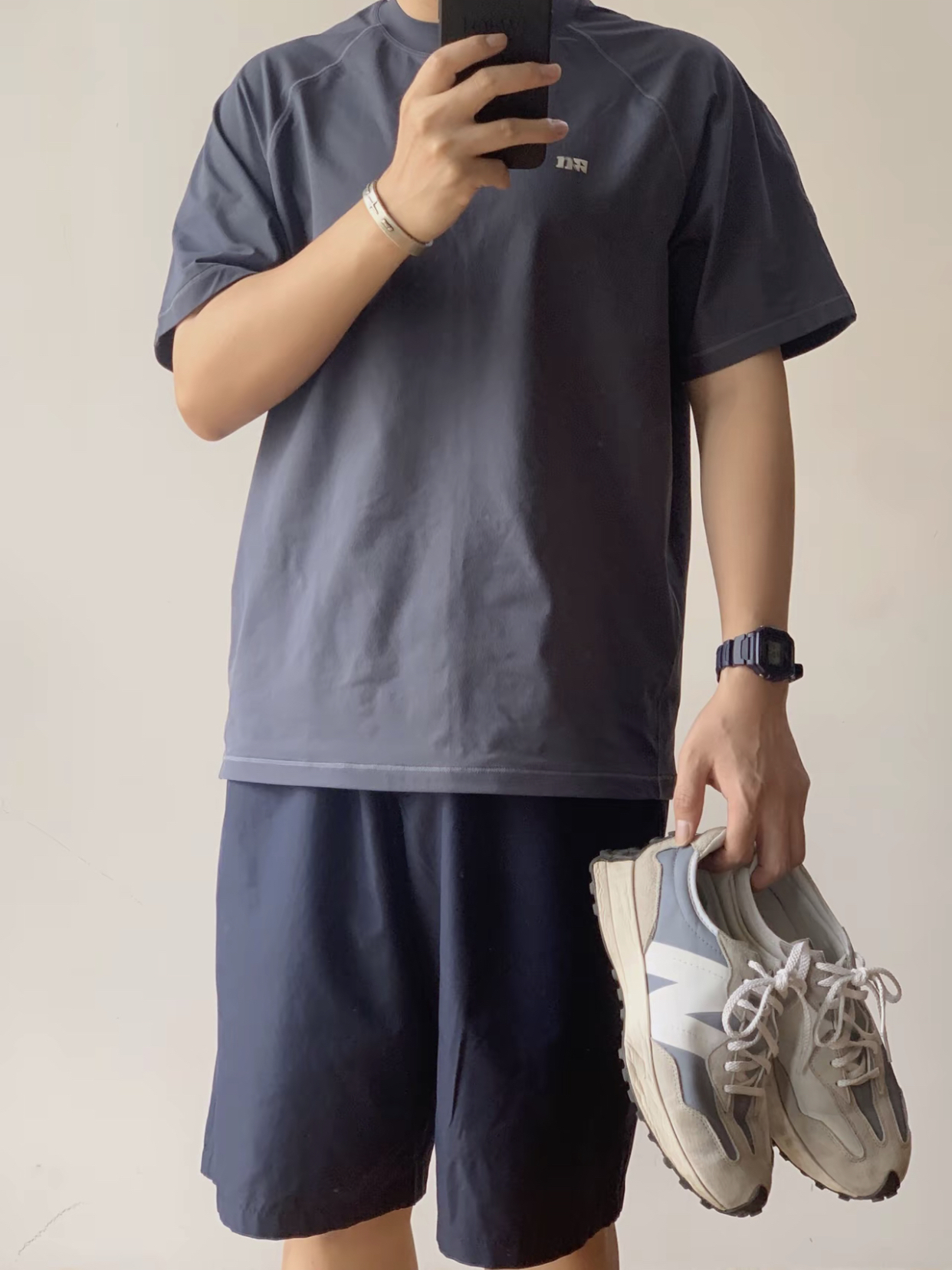 gropcore户外新潮🏃🏻‍♂️NB327蓝灰 你得这么搭！