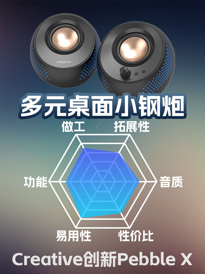 创新Pebble X桌面多功能音响使用体验