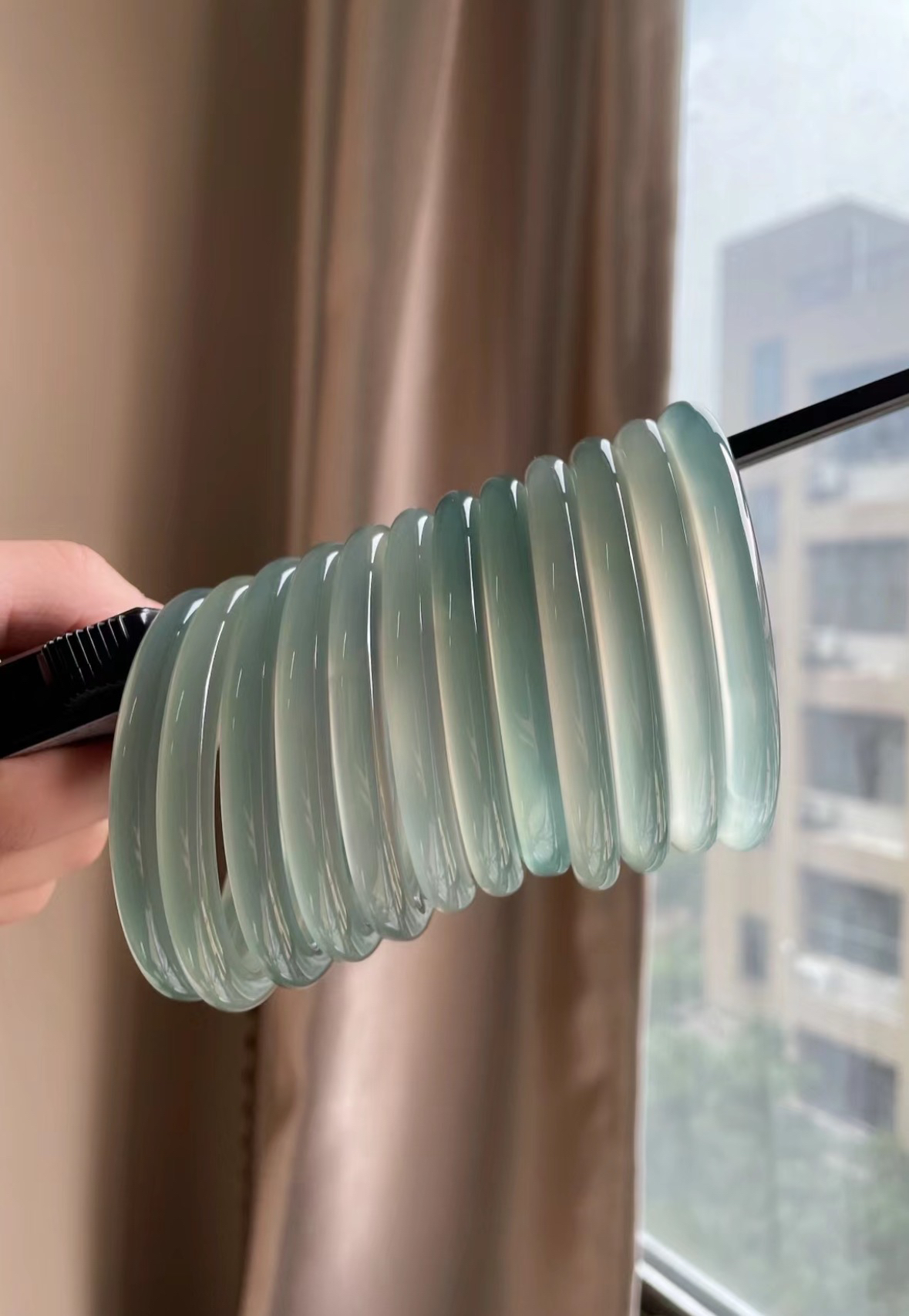 半山半水玛瑙手镯