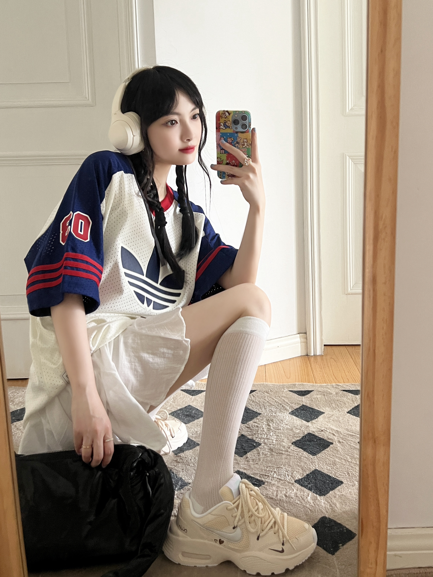 adidas girl👧🏻✖️今天是甜酷少女人设🎧