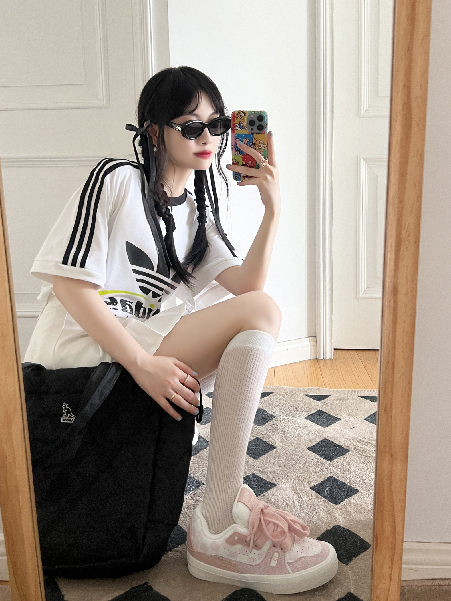 adidas girl👧🏻✖️简简单单就很漂亮🖤