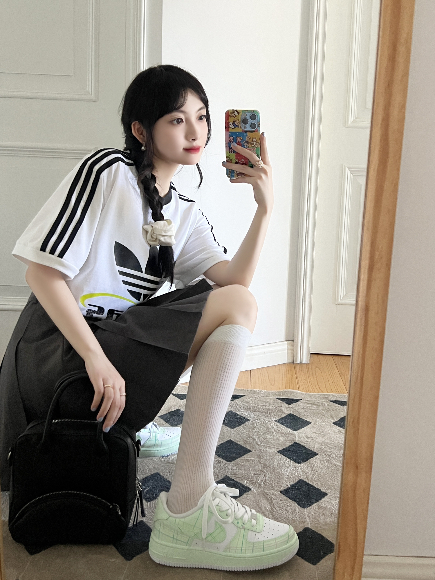 adidas girl👧🏻✖️夏天清新的一抹绿色🍃