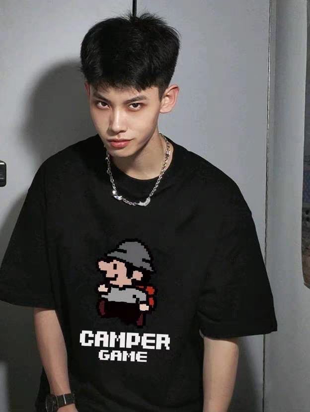 🔥GENIO LAMODE 美式纯棉冰丝正肩圆领短袖T恤👕