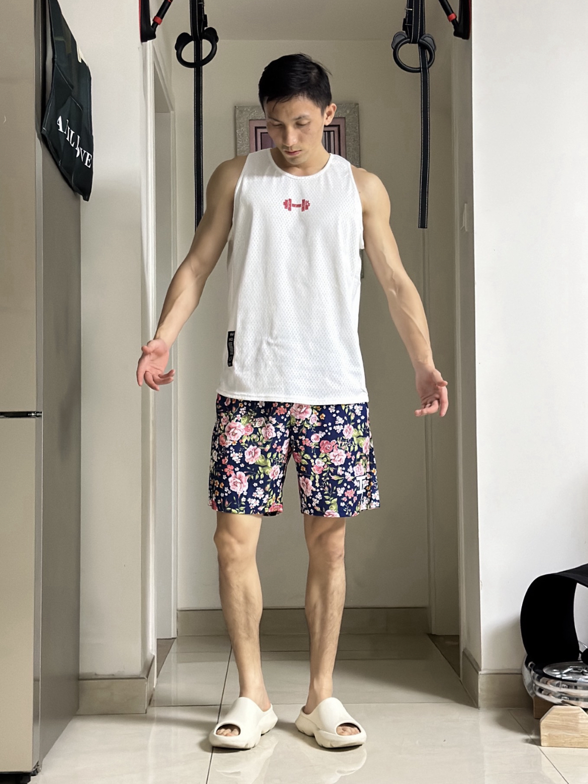 TIP-OFF 休闲的印花短裤太酷了