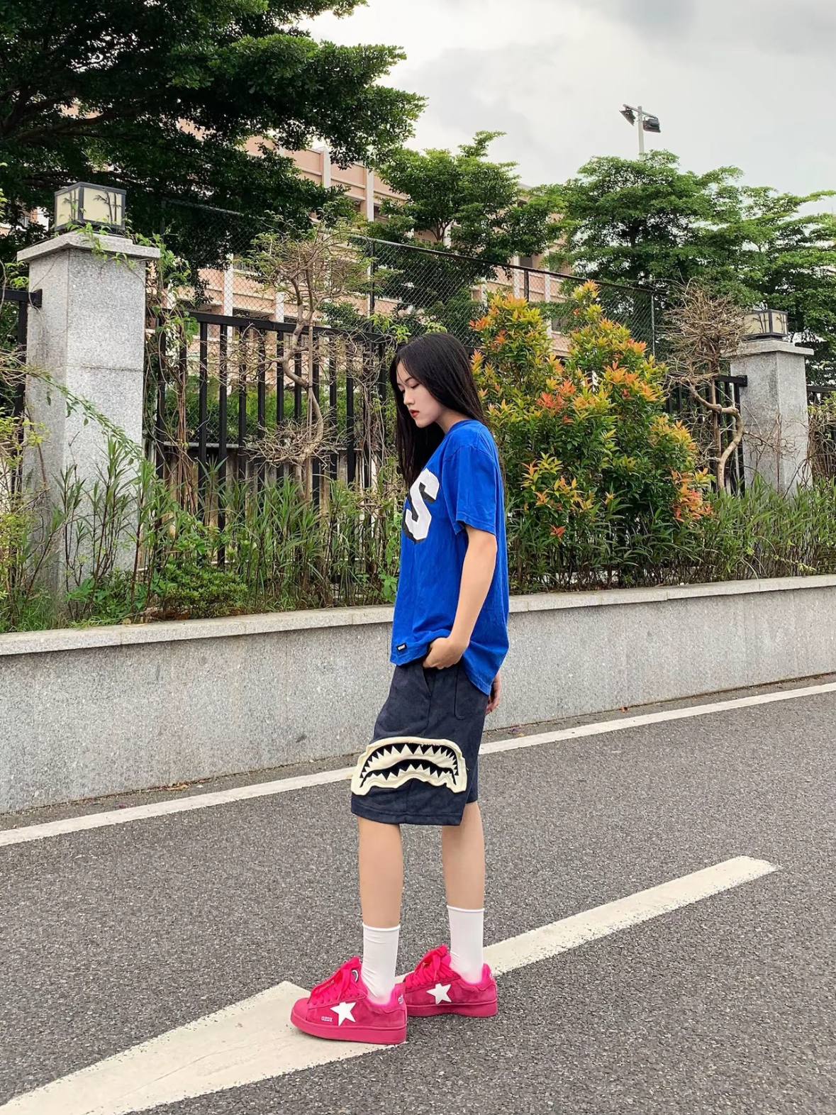 Ootd/这条鲨鱼裤子真不错