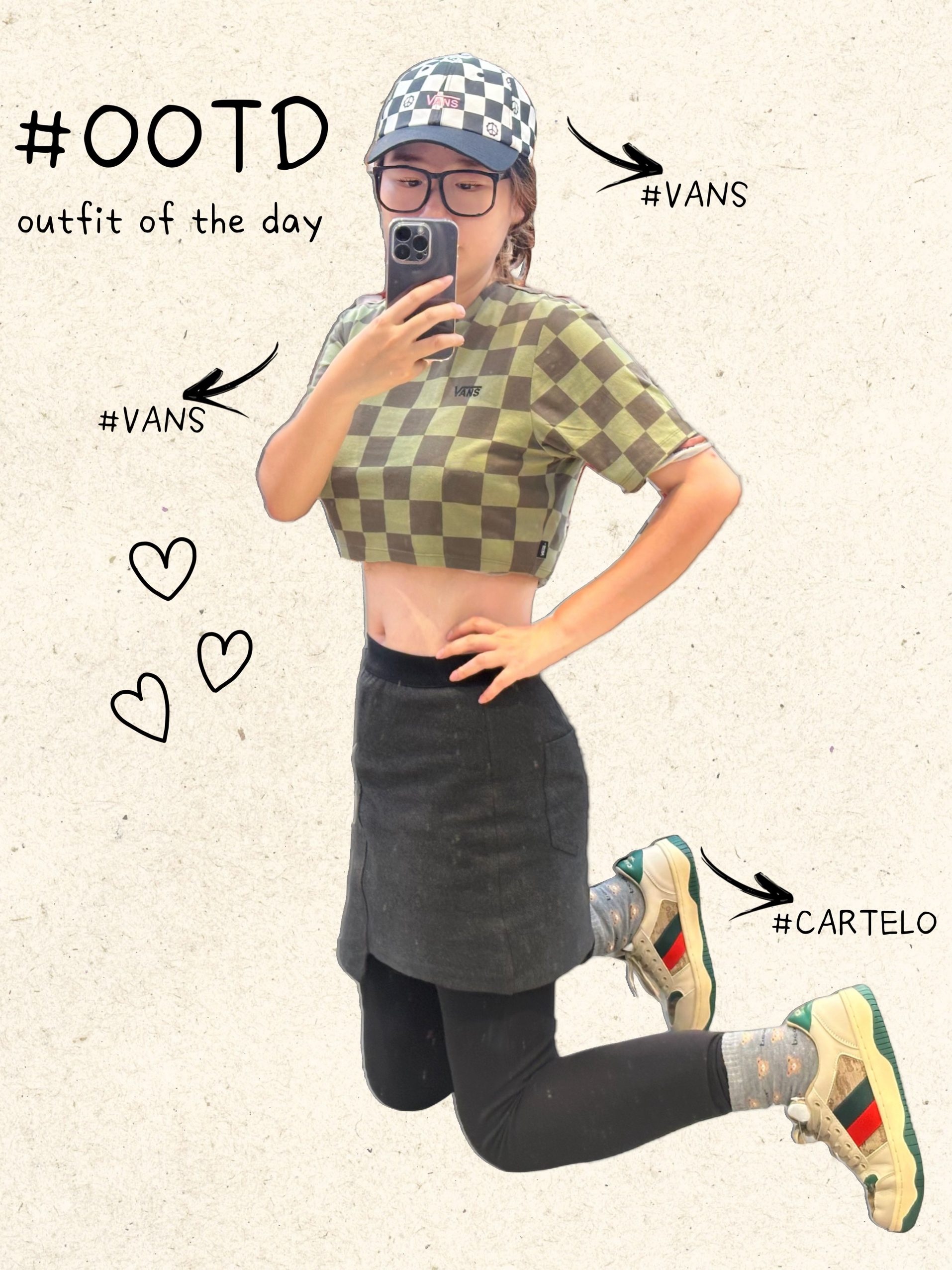 美式校园工装风ootd，复古绿➕卡其绝了！ ♥︎