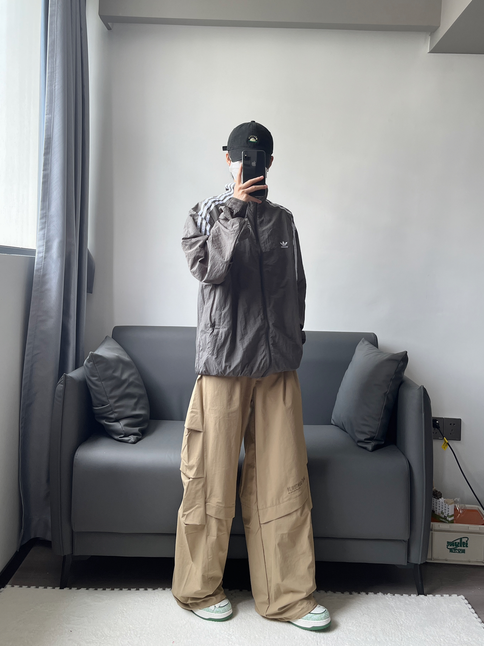 阿迪夹克➕工装裤简直不要太帅🥳