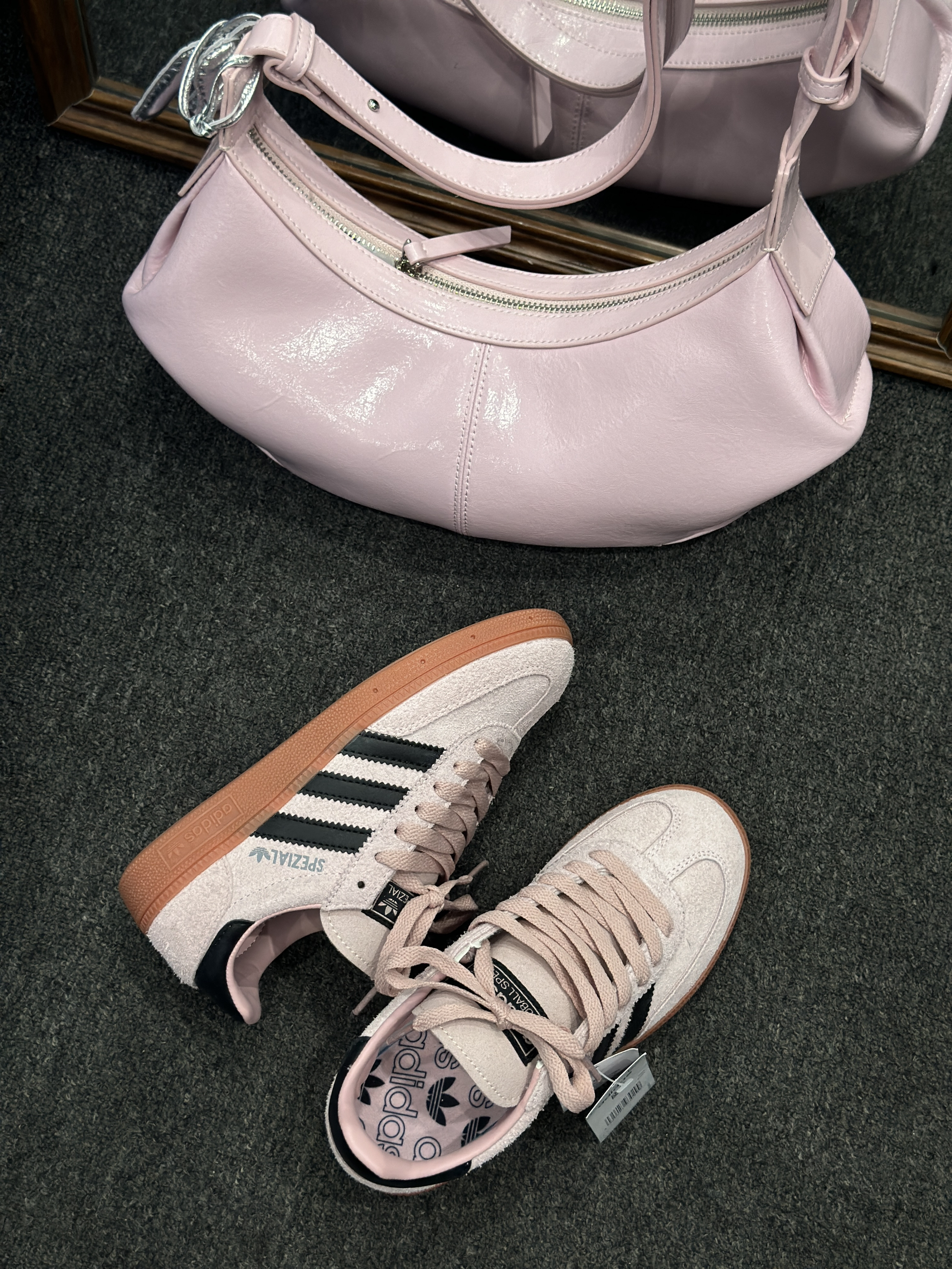 七夕约会来双粉粉的adidas