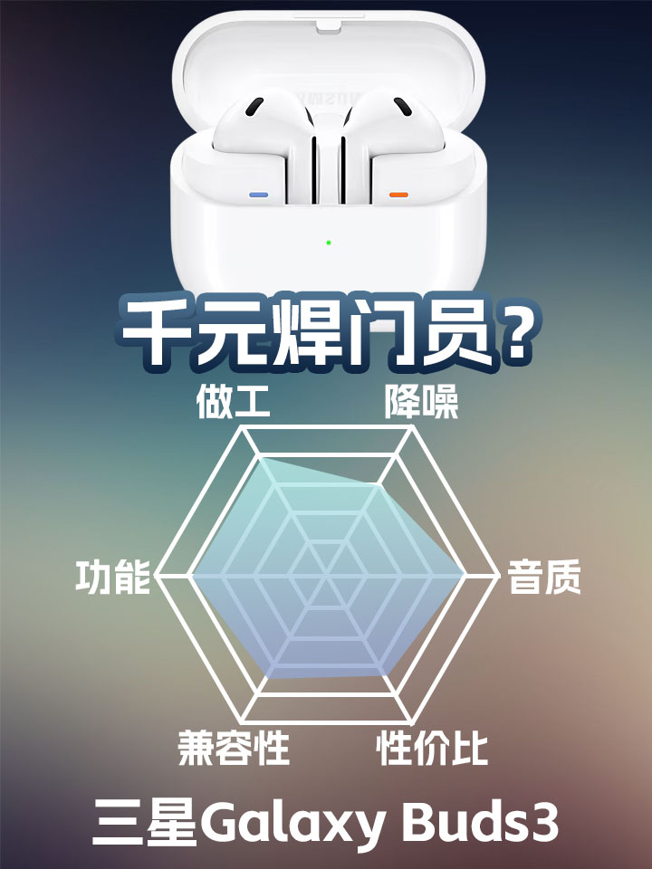 三星Buds3半入耳降噪真无线体验