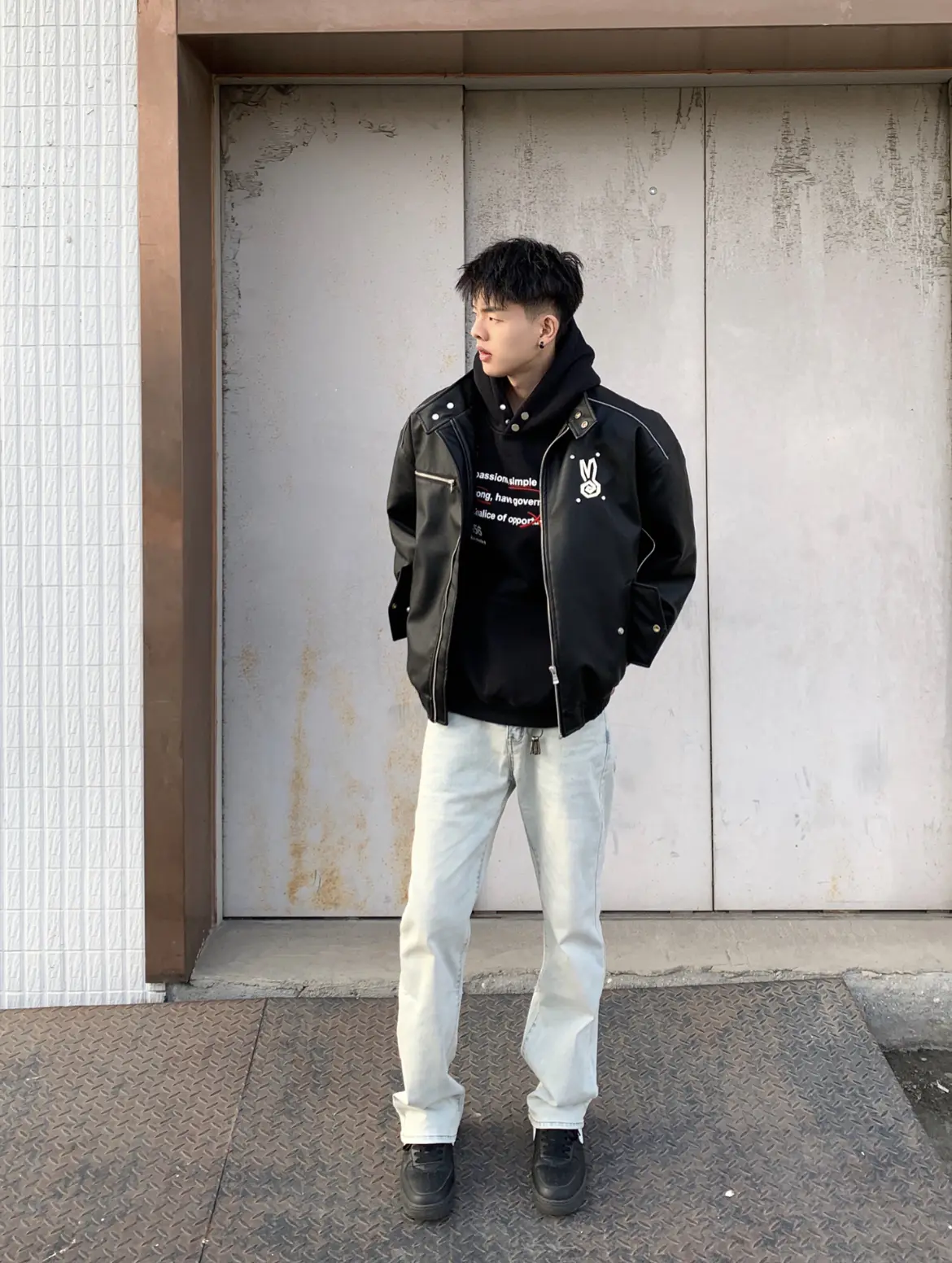 百搭牛子裤穿出美式出街感