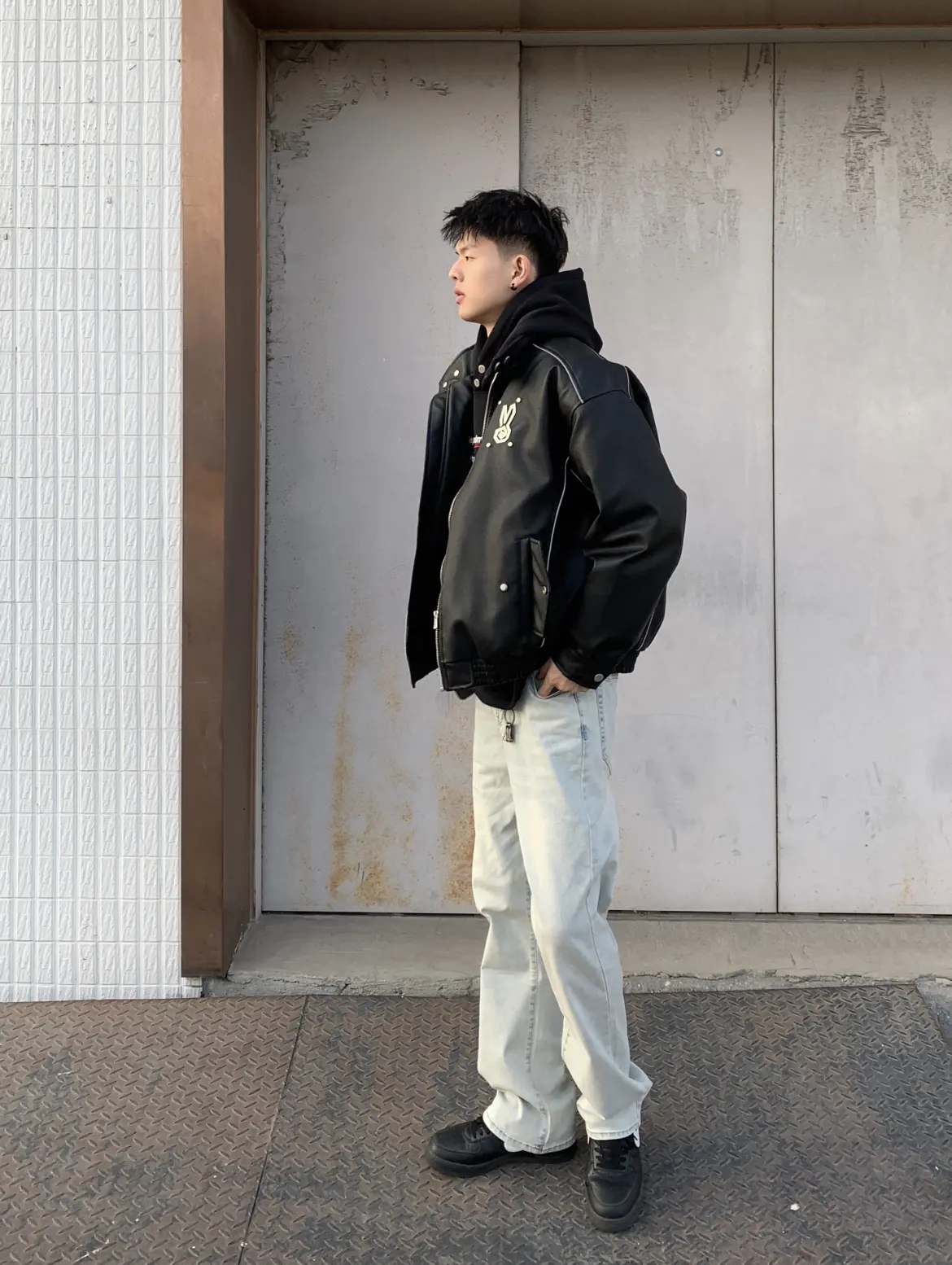 百搭牛子裤穿出美式出街感