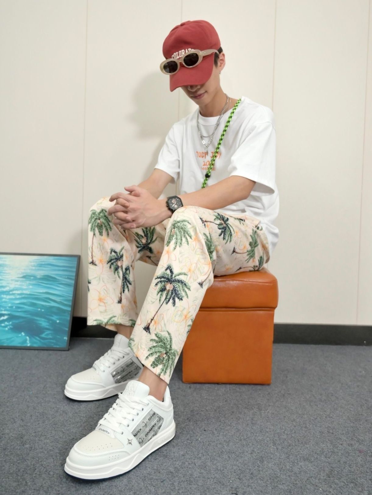 get一条好适合夏天的花裤子