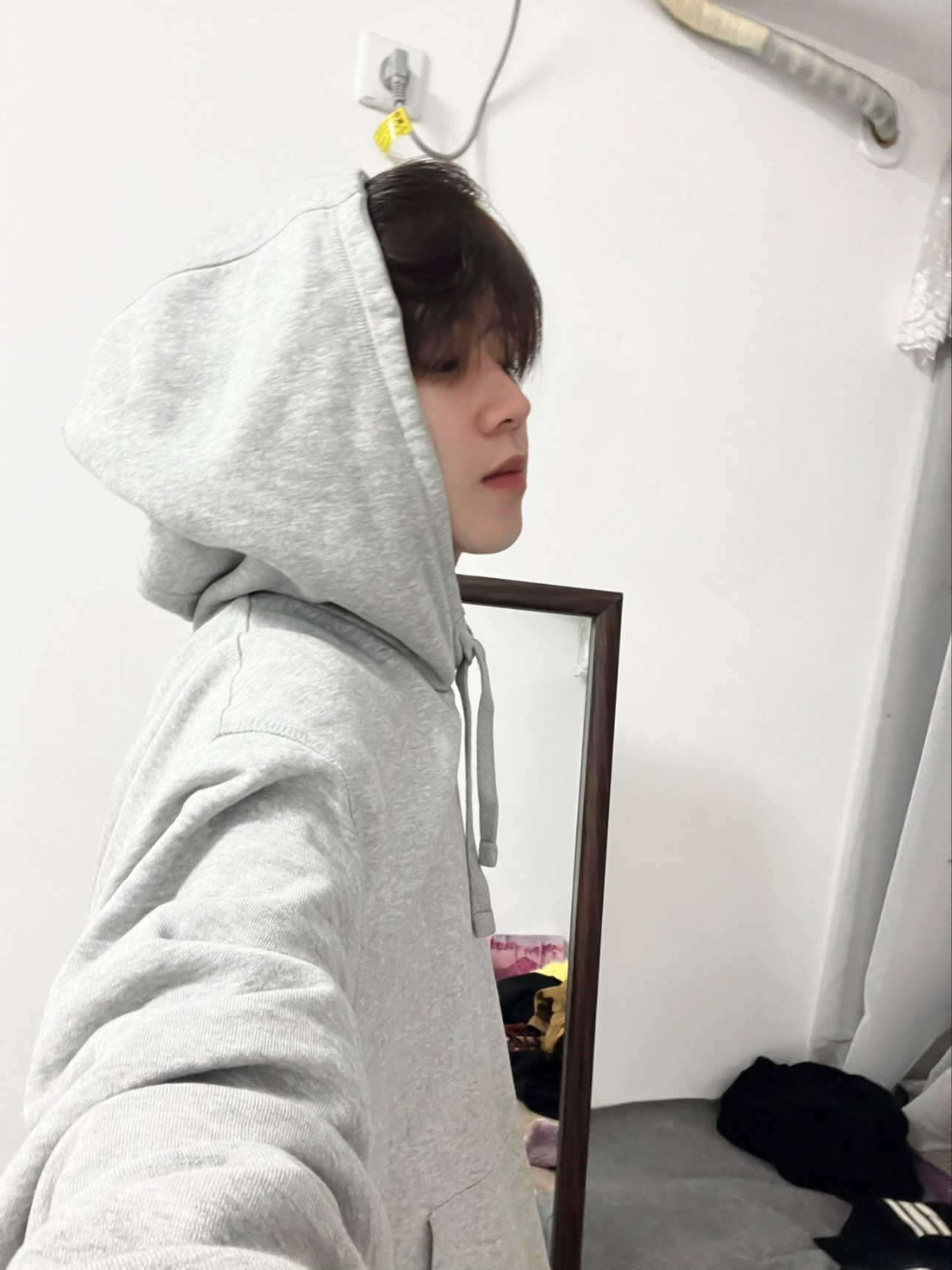 花灰色卫衣我要穿一辈子