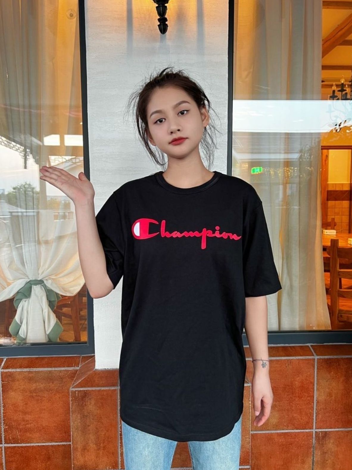 高级货|美版草写印花T恤