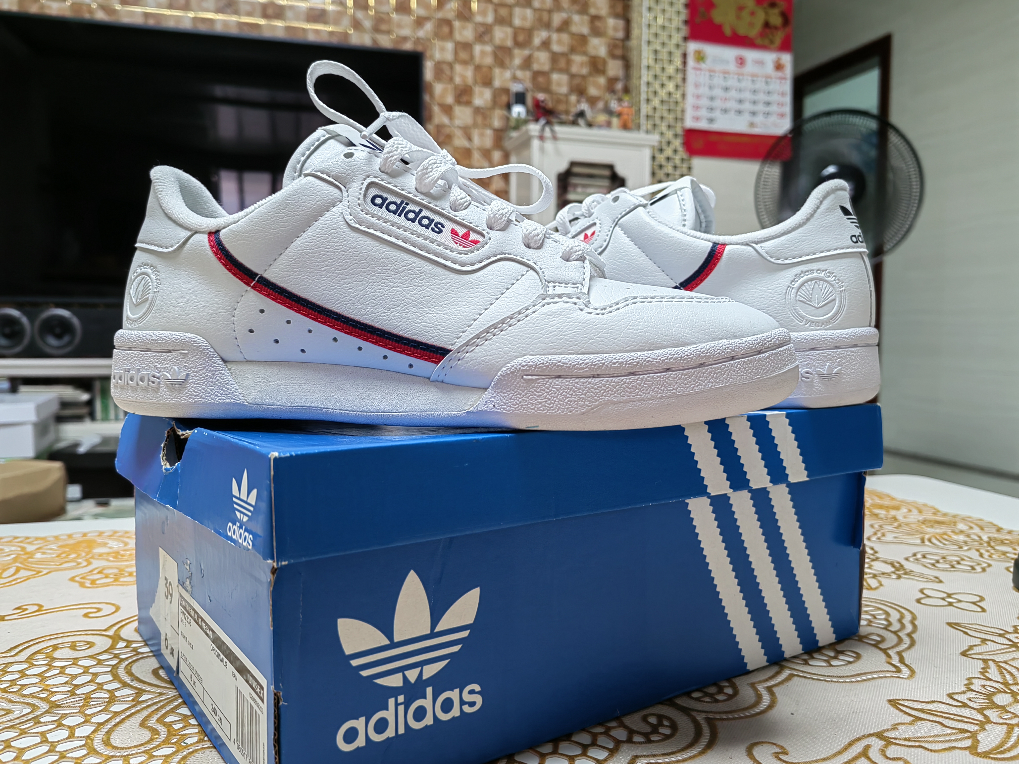 adidas originals Continental 80 低帮 板鞋