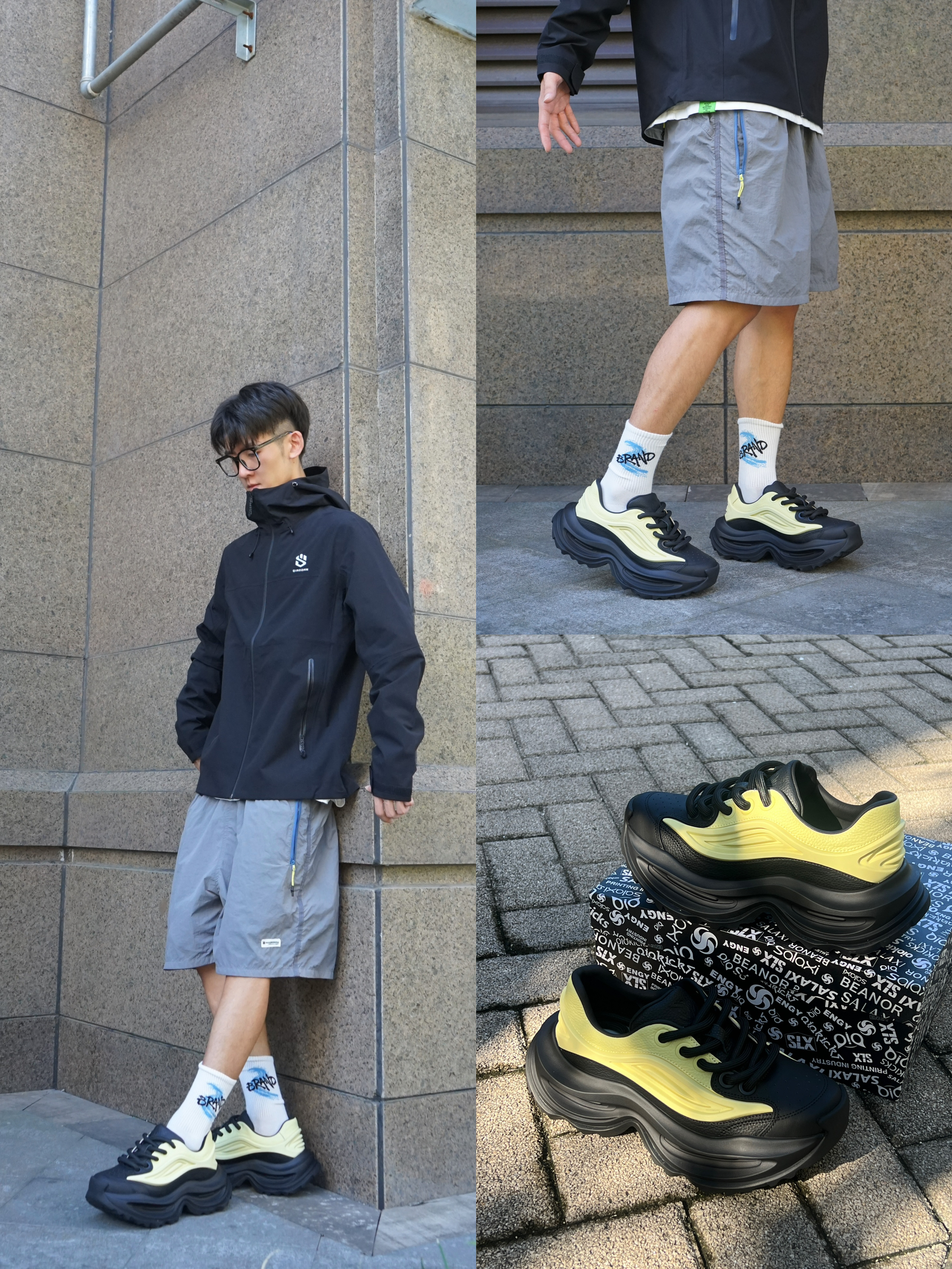 个性复古的老爹鞋！！入秋穿这身 包帅的…