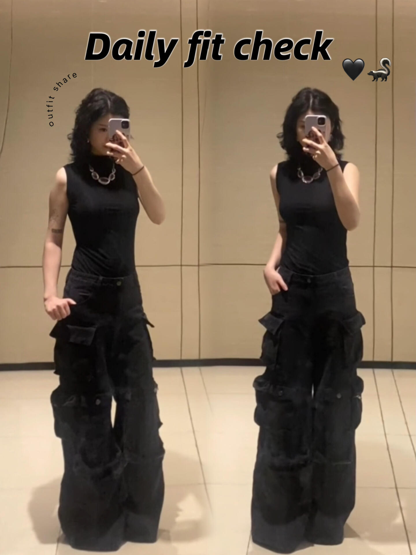 偷感很重的全黑通勤fitcheck🖤