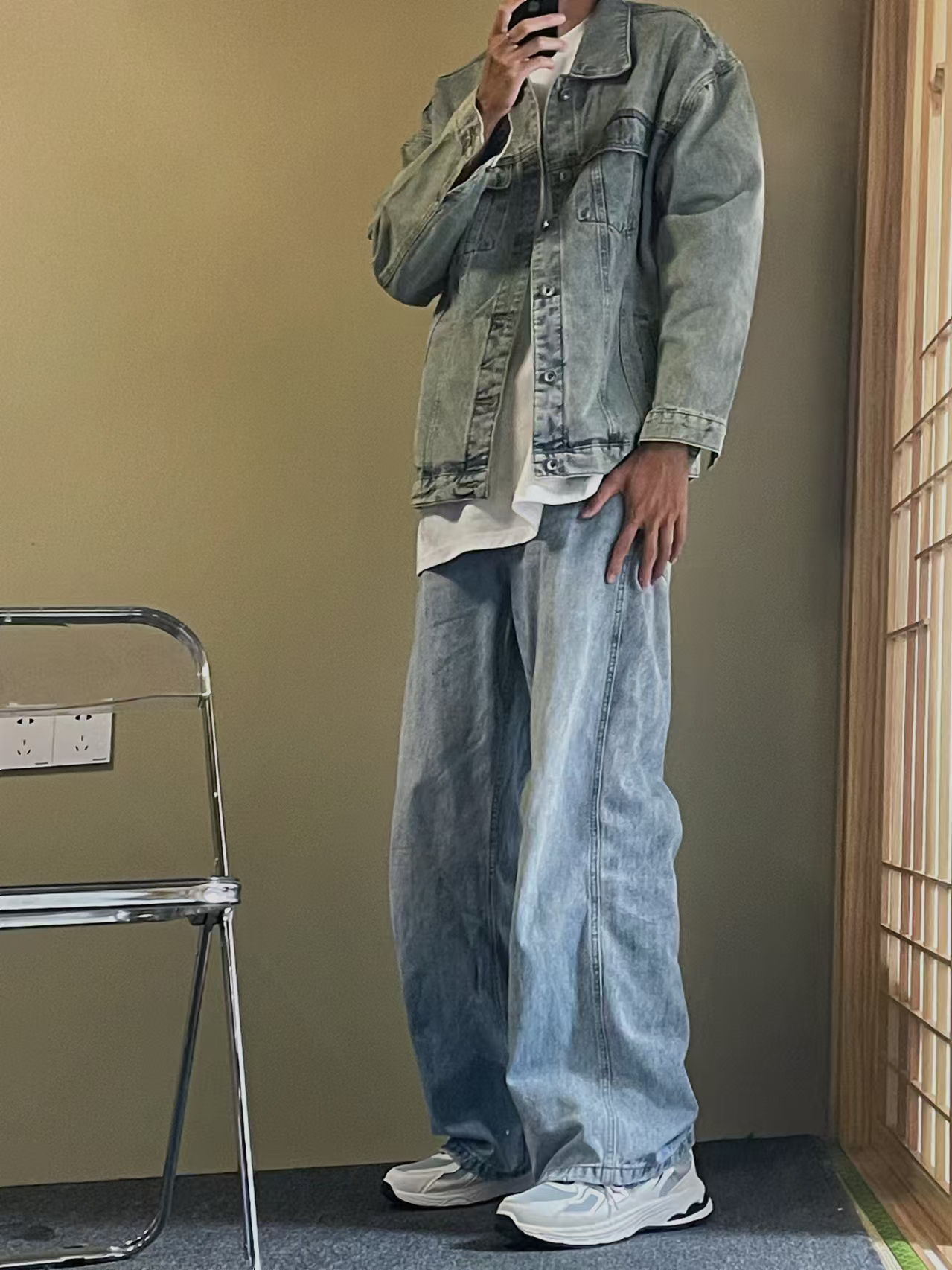 这件牛仔外套的版型也太绝了！！