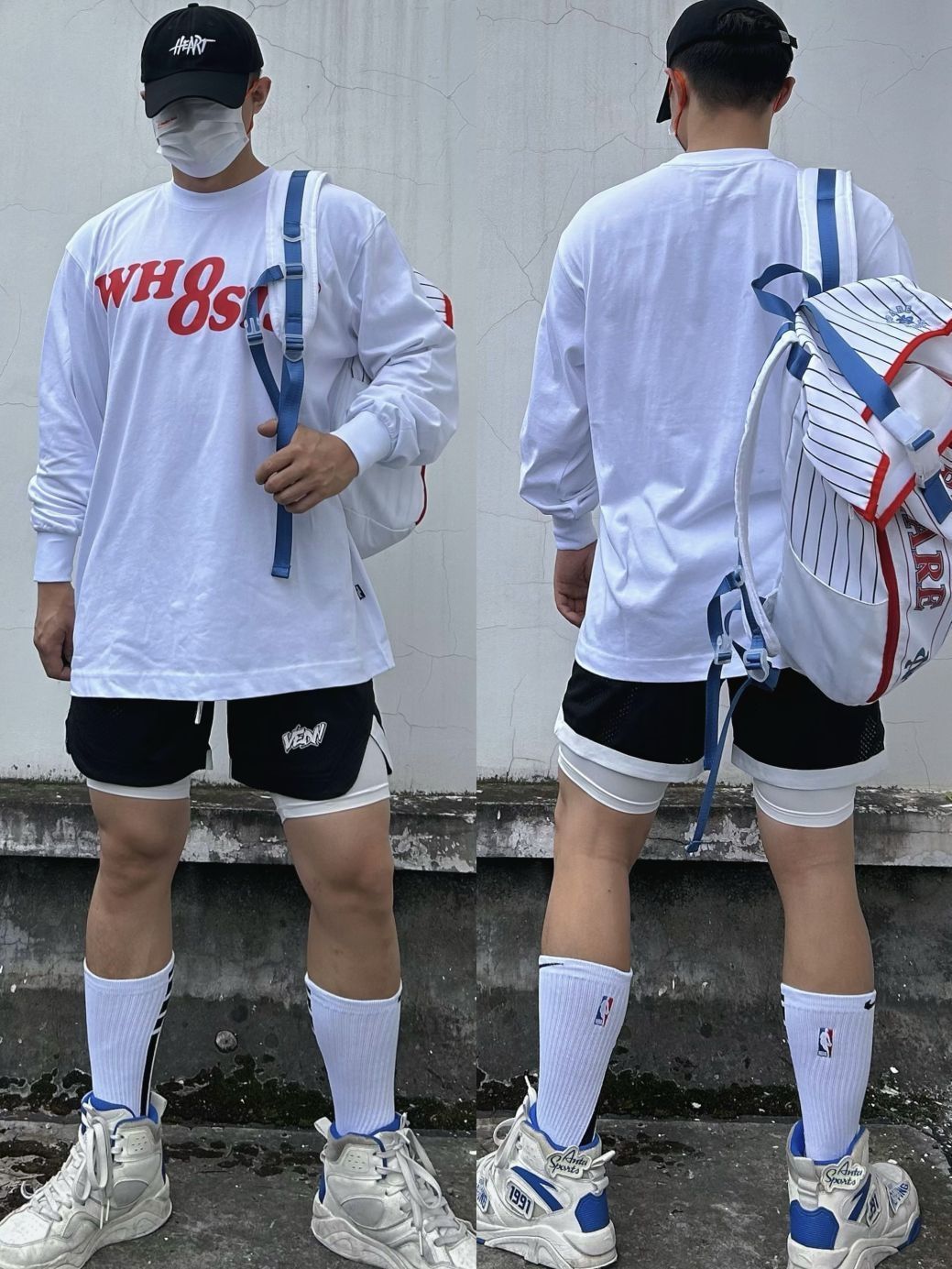 OOTD | ⚪️🔴⚫️运动男生的夏日美式街头穿搭 | 红白撞色😍真的好看