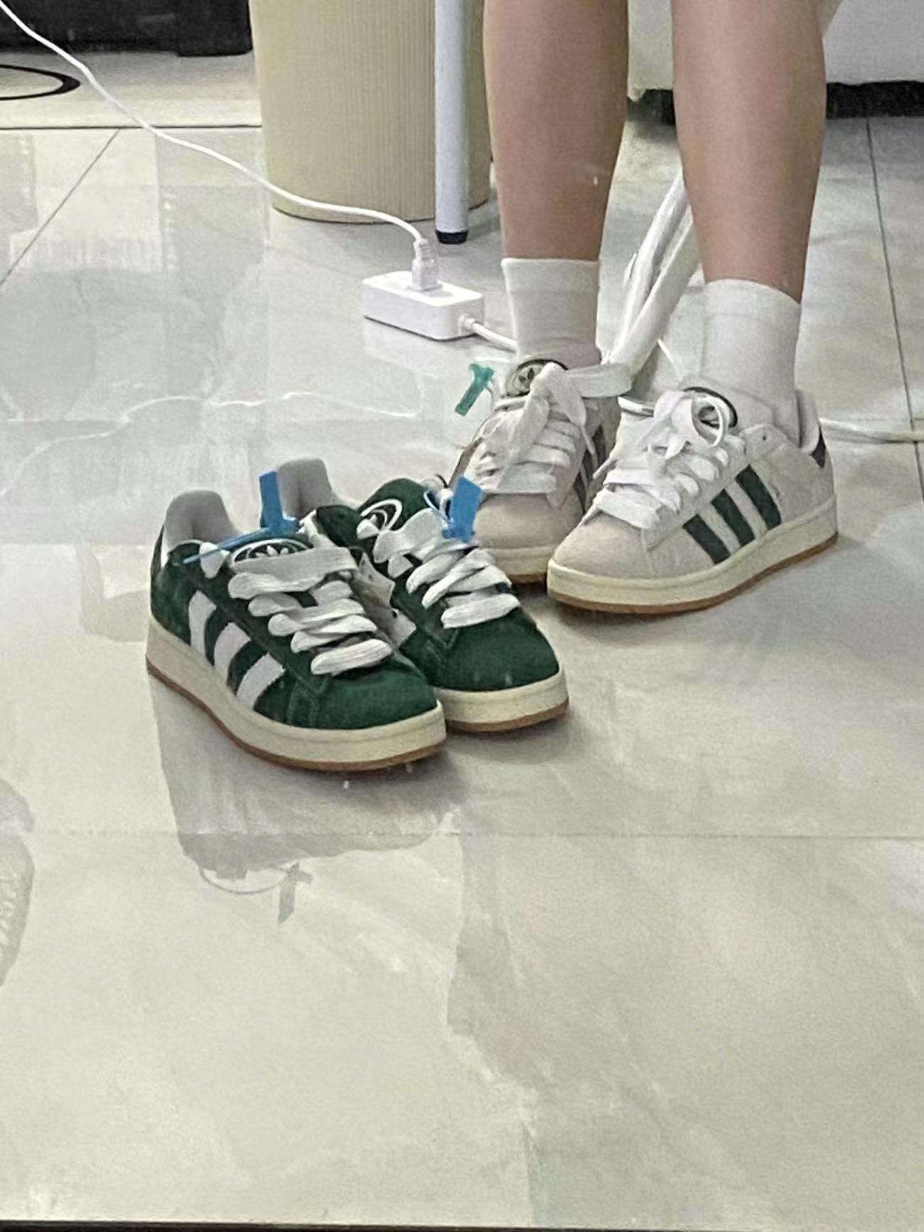 绿色衣服配这个板鞋巨好看 不接受反驳!!😍😍