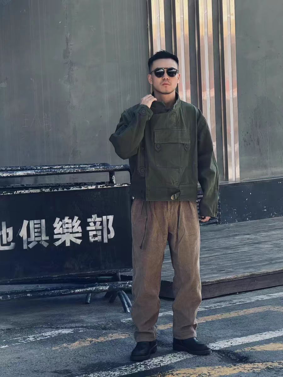 🔥复古又酷炫！马登阿美咔叽猎装美式水洗机车纯棉夹克，真的太炸了！